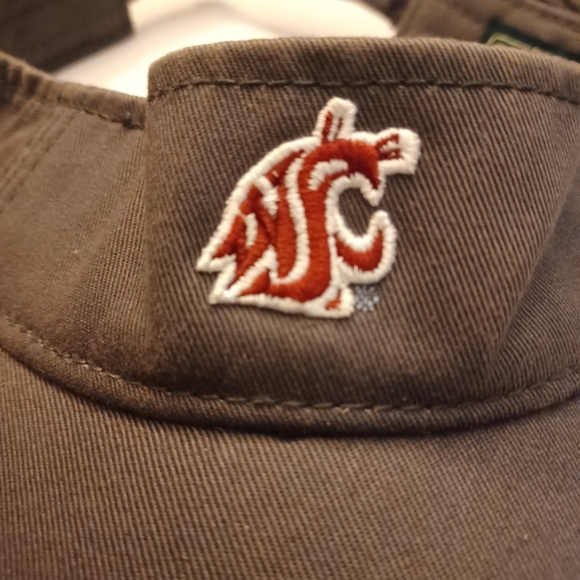 Tethered Gray Visor with Crimson  WSC Coup Logo - Picture 3 of 8